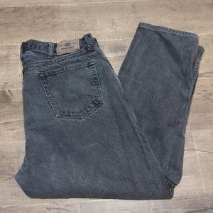 Plus Size Vintage Wrangler Faded Black Wash Straight Cut Mom Jeans